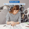 Готовальня BRAUBERG SCHOOL KIT, 9 предметов, циркуль 125 мм, чертежные принадлежности, персиковый цвет, 210715, 210715