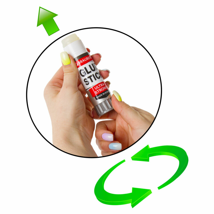 Клей-карандаш 36 г, BRAUBERG ULTRA STRONG, УСИЛЕННАЯ ФОРМУЛА, ЮЖНАЯ КОРЕЯ, 1 штука в пакете, 881034, 881034