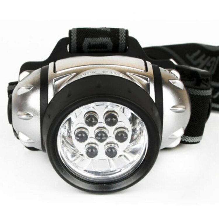 Фонарь налобный ULTRAFLASH 7хLED, 3 режима, питание 3хААА (не в комплекте), LED5351, 238286