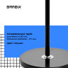 Вешалка-стойка BRABIX "CR-1906" на мраморном диске, металл черный/дерево бук, 6 крючков, 606441, 606441