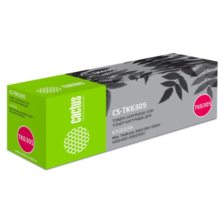 Тонер-картридж CACTUS (CS-TK6305) для KYOCERA TASKalfa 3500i/3501i/4500i/5500i, ресурс 35000 стр., 320914