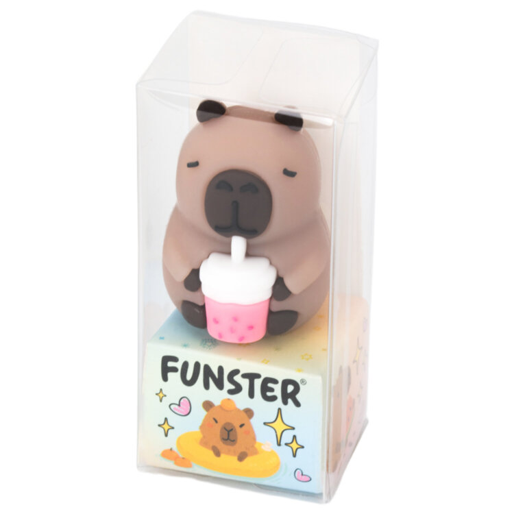 Точилка фигурная FUNSTER (ФАНСТЕР) "Капибара", 1 отверстие, ассорти, в дисплее, 274059, 24 штук, 274059
