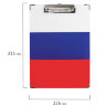 Доска-планшет BRAUBERG "Flag" с прижимом А4 (226х315 мм), российский флаг, картон/ламинированная бумага, 232235, 232235