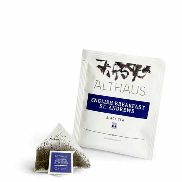 Чай ALTHAUS "English Breakfast" черный, 15 пирамидок по 2,75 г, ГЕРМАНИЯ, TALTHL-P00001, 622897