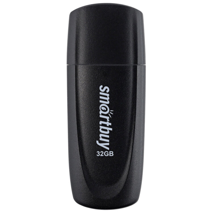 Флеш-диск 32 GB SMARTBUY Scout USB 2.0, черный, SB032GB2SCK, 513766