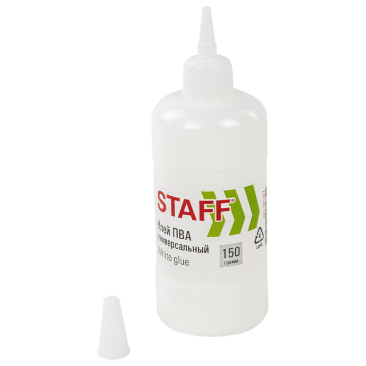 Клей ПВА STAFF евро, 150 г, 221207, 221207