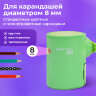 Точилка механическая BRAUBERG KIDS, для простых и цветных карандашей, корпус мятный, крепление к столу, 272003, 272003