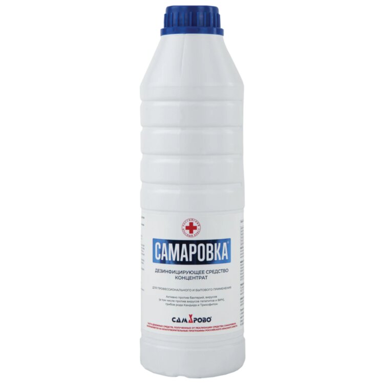 Средство дезинфицирующее 1 л, САМАРОВКА, концентрат, 601604