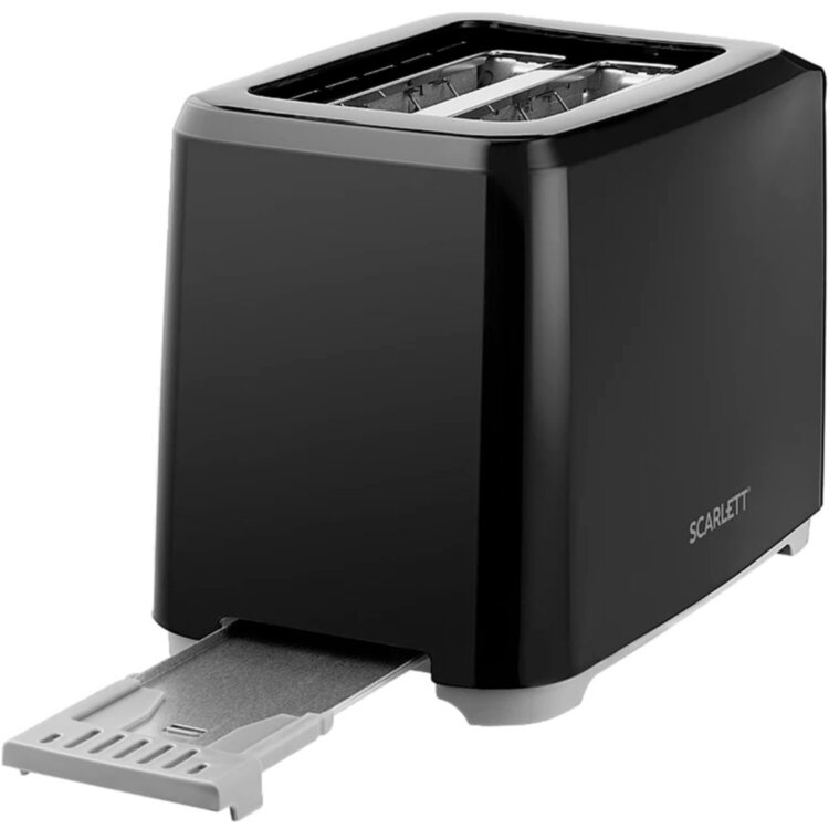 Тостер SCARLETT SC-TM11020, 700 Вт, 2 тоста, 7 режимов, механическое управление, пластик, черный, 457217