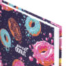 Блокнот А5 (134х206 мм), 80 л., твёрдый, клетка, выборочный лак, BRAUBERG KIDS, "Donuts", 114425, 114425