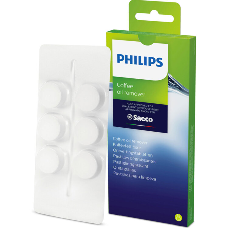 Таблетки для удаления кофейных масел PHILIPS CA6704/10, 6 шт., в блистере, 00423, 456896