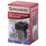 Скрепочница магнитная BRAUBERG со 100 никелированными скрепками 28 мм, прозрачный корпус, 228400, 228400