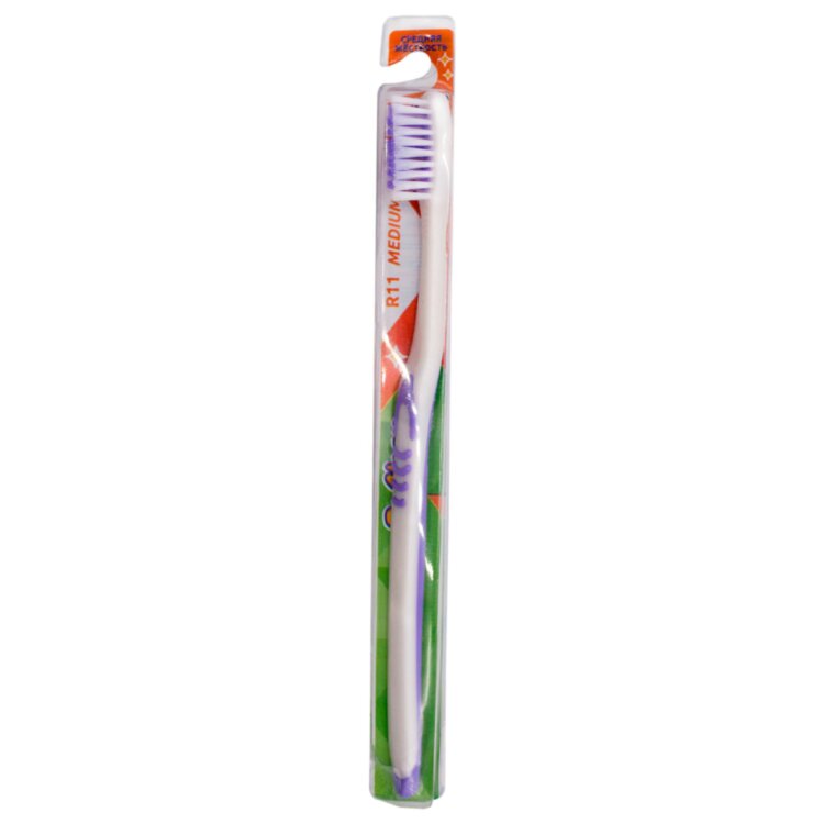 Зубная щетка DR.CLEAN (Доктор Клин) R11, средняя, YGIR-174, 48 штук, 604038