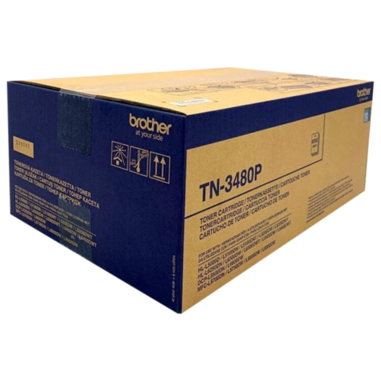 Картридж лазерный BROTHER (TN3480) HL-L5000D/5100DN/5200DW/6400DW\DCP-L6600, оригинальный, ресурс 8000 страниц, 362236