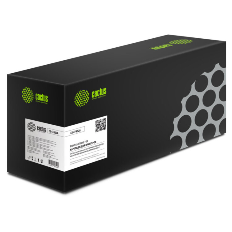 Картридж лазерный CACTUS (CS-CF452A) для HP Color LJ M652dn/M653dn/M681dh, желтый, ресурс 10500 стр., 363163