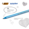 Карандаши чернографитные BIC Evolution "Stripes", НАБОР 3 шт., HB, с ластиком, блистер, 8902781, 181955