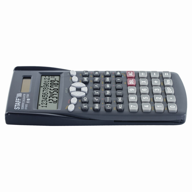 Калькулятор инженерный STAFF STF-810 (161х85 мм), 240 функций, 10+2 разрядов, двойное питание, 250280, 250280