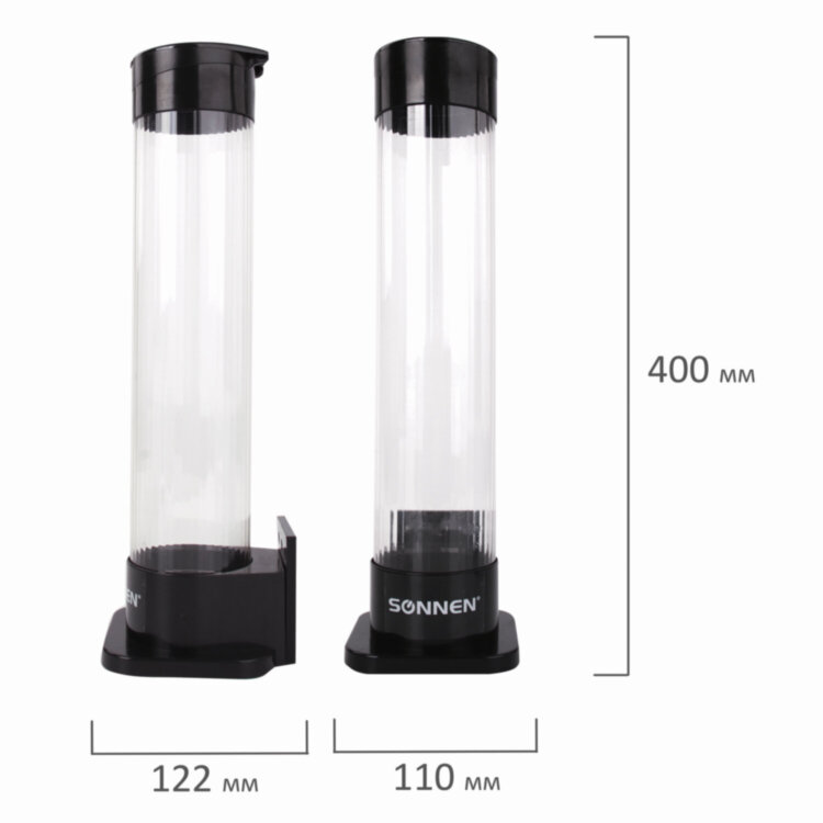 Стаканодержатель SONNEN BL-70M, 70 стаканов, на магните, черный, 455002, 455002