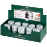 Точилка FABER-CASTELL "Trio Grip 2001", 3 отверстия, 2 контейнера, пластиковая, серебристая, 183800, 221902