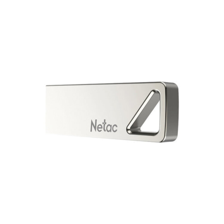 Флеш-диск 64 GB NETAC U326, USB 2.0, металлический корпус, серебристый, NT03U326N-064G-20PN, 513712