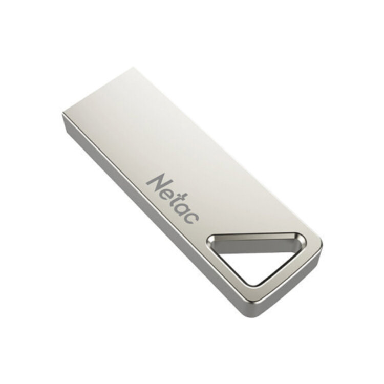 Флеш-диск 64 GB NETAC U326, USB 2.0, металлический корпус, серебристый, NT03U326N-064G-20PN, 513712