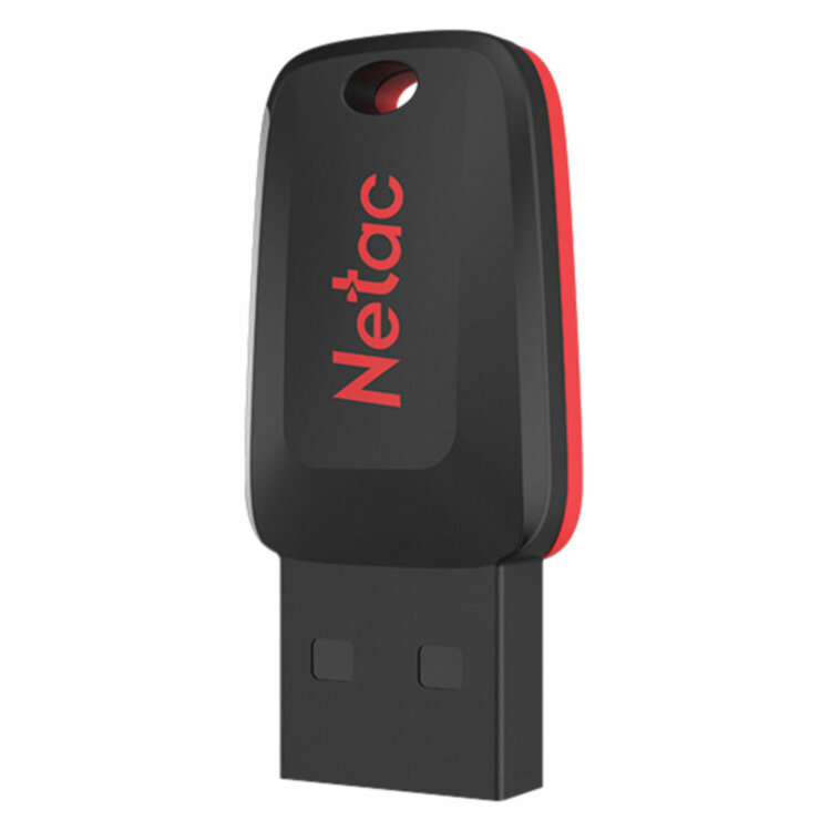 Флеш-диск 8GB NETAC U197, USB 2.0, черный, NT03U197N-008G-20BK, 513706