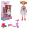 КУКЛА "Alisa Little Love", НАБОР, с самокатом и роликами, 14,4 см, АССОРТИ, 3 вида, 1TOY, 6 штук, 666149