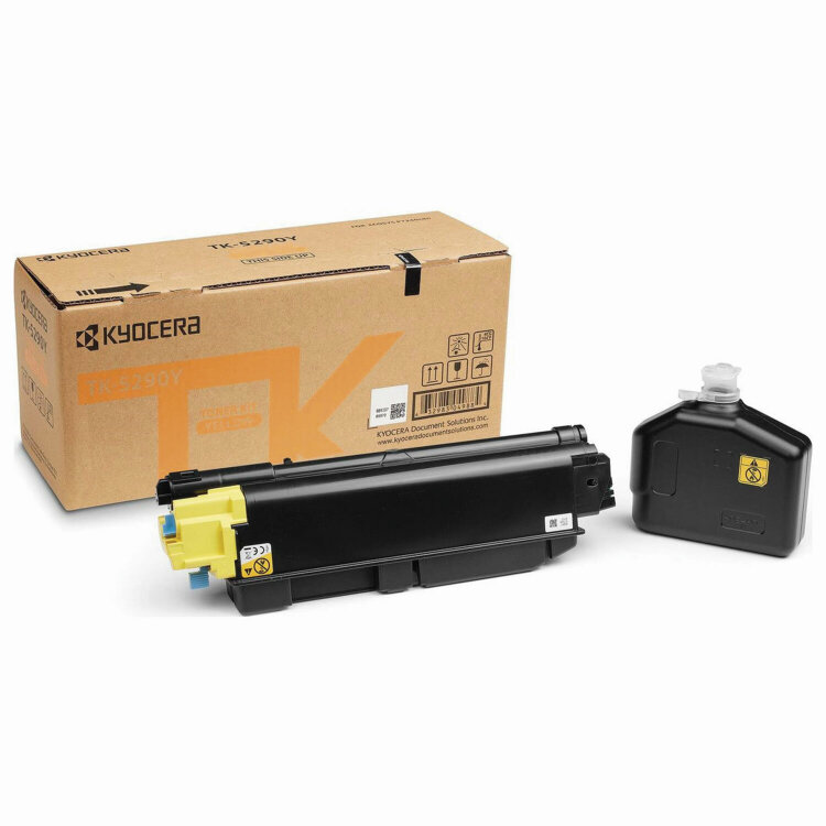 Тонер-картридж KYOCERA (TK-5290Y) P7240cdn, желтый, ресурс 13000 страниц, оригинальный, 1T02TXANL0, 363665