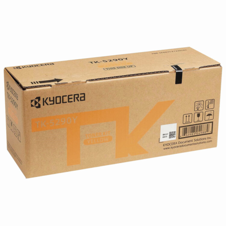 Тонер-картридж KYOCERA (TK-5290Y) P7240cdn, желтый, ресурс 13000 страниц, оригинальный, 1T02TXANL0, 363665
