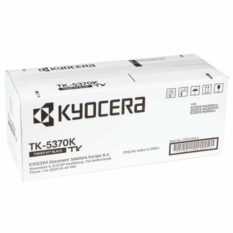 Тонер-картридж KYOCERA (TK-5370K) ECOSYS PA3500cx/MA3500cix/MA3500cifx, черный, оригинальный, ресурс 7000 страниц, 1T02YJ0NL0, 364457
