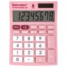 Калькулятор настольный BRAUBERG ULTRA PASTEL-08-PK, КОМПАКТНЫЙ (154x115 мм), 8 разрядов, двойное питание, РОЗОВЫЙ, 250514, 250514