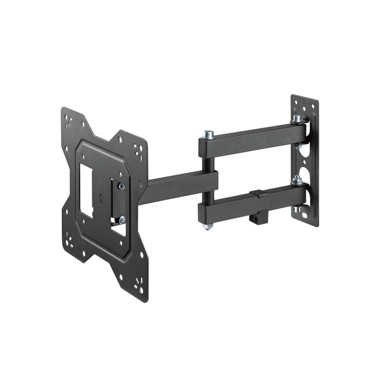 Кронштейн-крепление для ТВ настенный, до 30 кг, VESA 100х100-200х200, 23"-43", черный, SONNEN, 455947, 455947