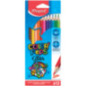 Карандаши цветные MAPED (Франция) "Color'Peps Star", 12 цветов, трехгранные, грифель 3 мм, натуральное дерево, 183212, 180880