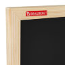 Доска для мела магнитная 30х45 см, черная, деревянная рамка, BRAUBERG "Wood", 238801, 238801