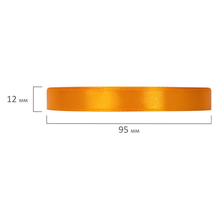 Лента атласная ширина 12 мм, набор №2 6 цветов по 23 м, BRAUBERG, 591500, 591500