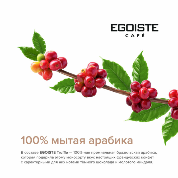 Кофе в зернах EGOISTE "Truffle" 1 кг, арабика 100%, НИДЕРЛАНДЫ, EG10004024, 622287