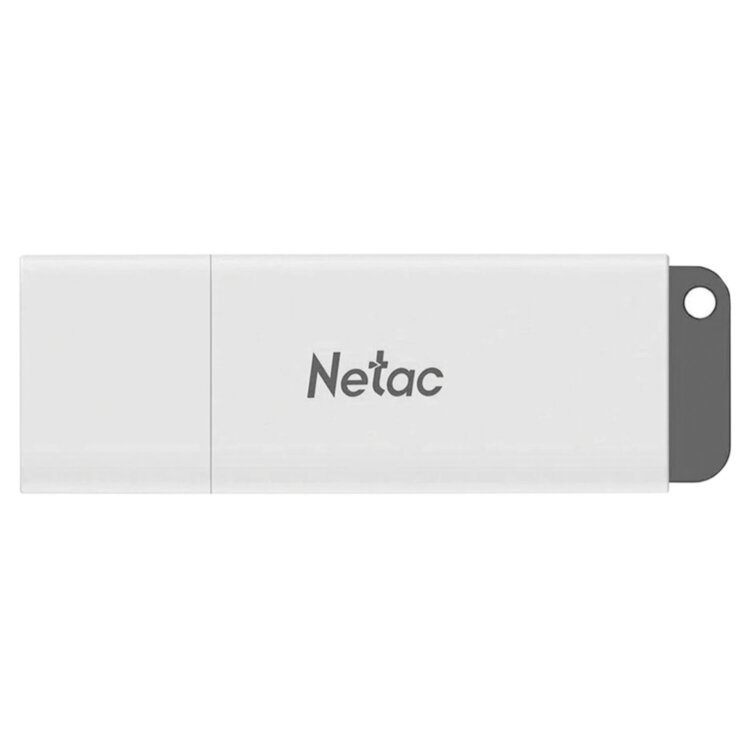 Флеш-диск 128 GB NETAC U185, USB 2.0, белый, NT03U185N-128G-20WH, 513705