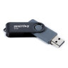 Флеш-диск 8 GB SMARTBUY Twist USB 2.0, черный, SB008GB2TWK, 513905