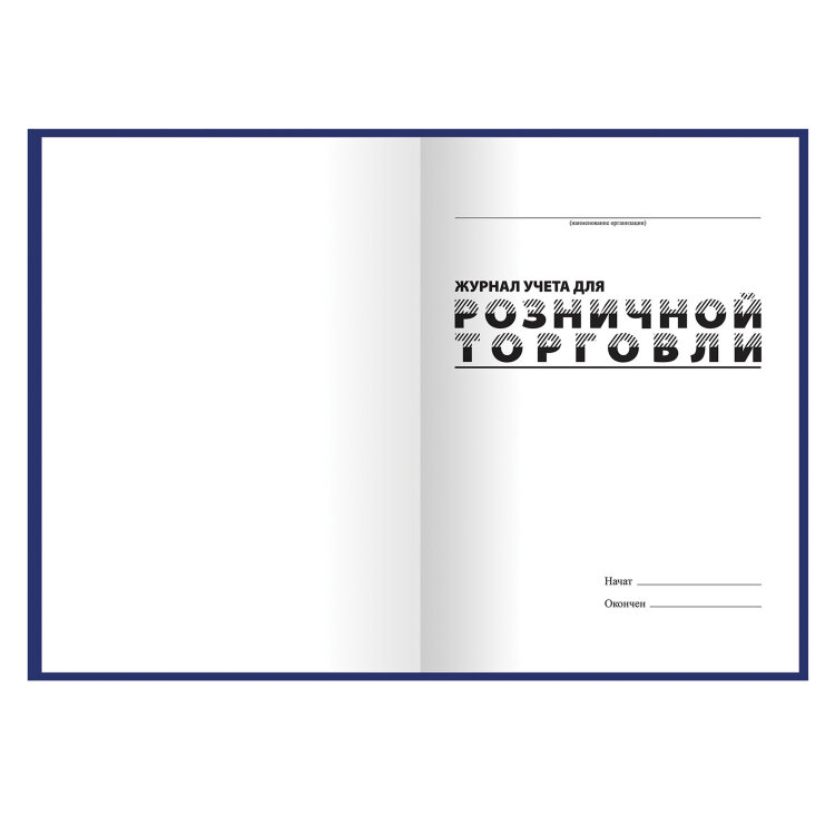 Журнал учета для розничной торговли, 96 л., бумвинил, блок офсет, А4 200x290 мм, BRAUBERG, 111270, 111270