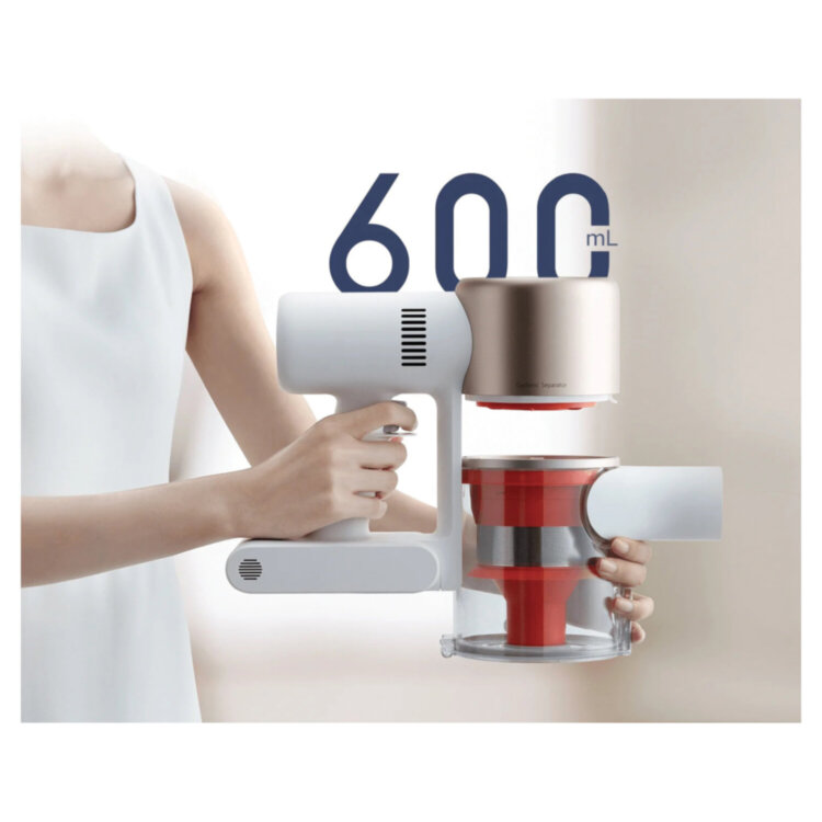 Пылесос вертикальный беспроводной XIAOMI Mi Vacuum Cleaner G9+, 2в1, 400 Вт, контейнер 0,6 л, белый, BHR6185EU, 456678