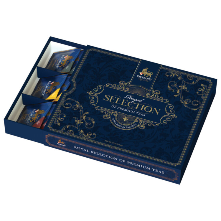 Чай RICHARD "Royal Selection Of Premium Teas" ассорти 9 вкусов, НАБОР 72 пакетика, 101540, 622784
