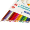 Карандаши цветные акварельные BRAUBERG PREMIUM AQUARELLE, 24 цвета, трехгранные, утолщенный грифель 4 мм, натуральное дерево, 181673, 181673