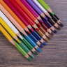 Карандаши цветные акварельные BRAUBERG PREMIUM AQUARELLE, 24 цвета, трехгранные, утолщенный грифель 4 мм, натуральное дерево, 181673, 181673