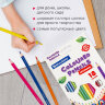 Карандаши цветные BRAUBERG PREMIUM, 18 цветов, шестигранные, грифель 3,3 мм, натуральное дерево, 181657, 181657