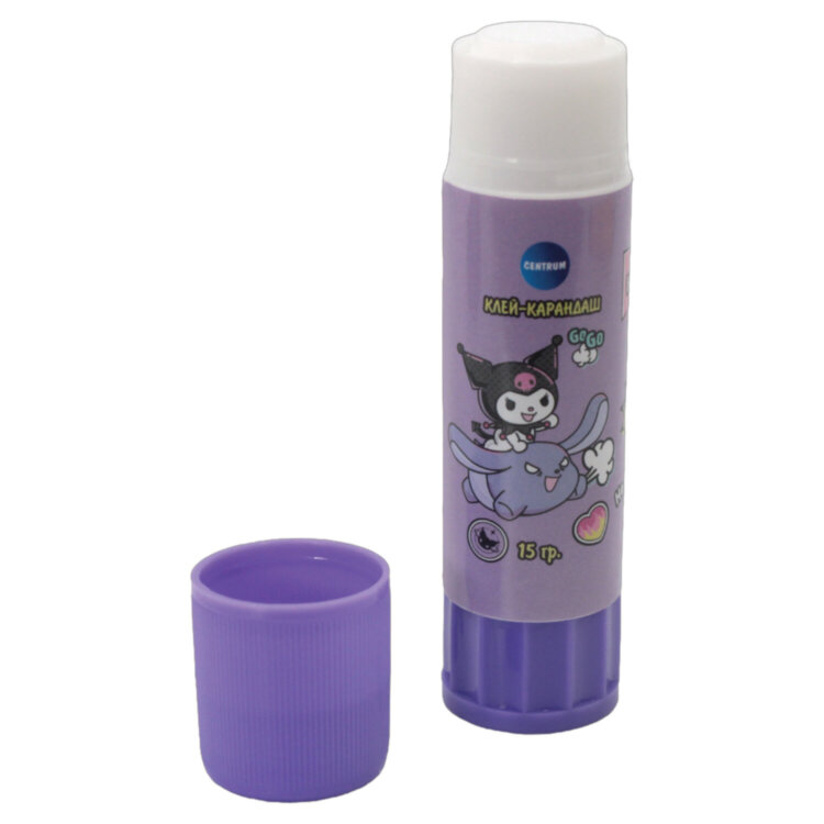 Клей-карандаш "Kuromi" 15 г, ПВА-основа, 76613, 274260