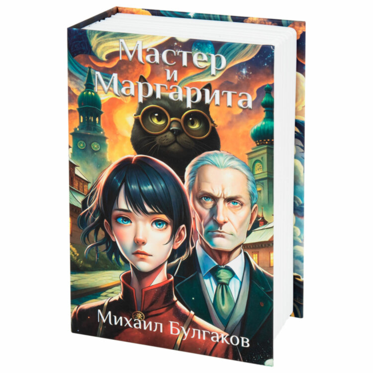 Сейф-книга "Мастер и Маргарита", 55х115х180 мм, кодовый замок, BRAUBERG, 291361, 291361