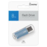 Флеш-диск 8 GB, SMARTBUY V-Cut, USB 2.0, металлический корпус, синий, SB8GBVC-B, 512182