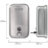 Дозатор для жидкого мыла LAIMA PROFESSIONAL INOX (гарантия 3 года), 1 л, нержавеющая сталь, матовый, 605395, 605395