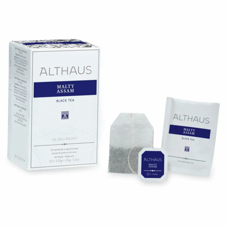 Чай ALTHAUS "Malty Assam" черный, 20 пакетиков в конвертах по 1,75 г, ГЕРМАНИЯ, TALTHB-DP0029, 624075