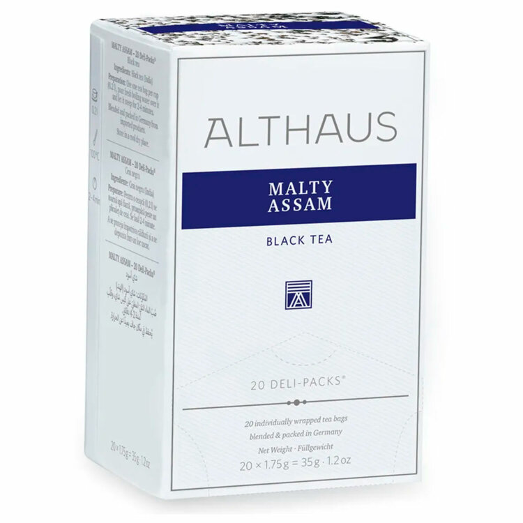 Чай ALTHAUS "Malty Assam" черный, 20 пакетиков в конвертах по 1,75 г, ГЕРМАНИЯ, TALTHB-DP0029, 624075